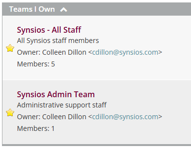 Manage Teams